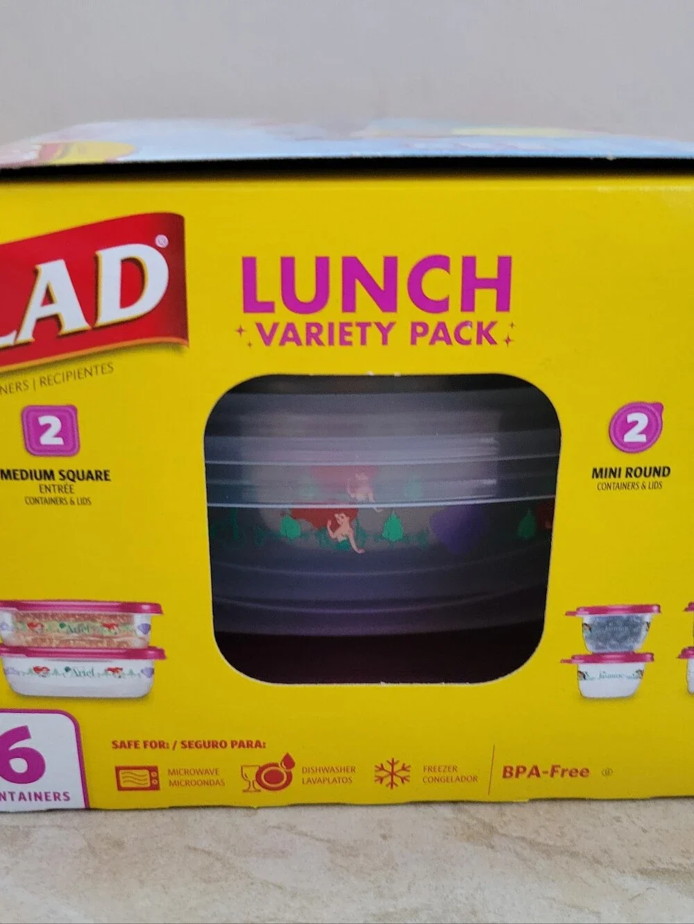 Glad Disney Princess Lunch Variety Pack - New